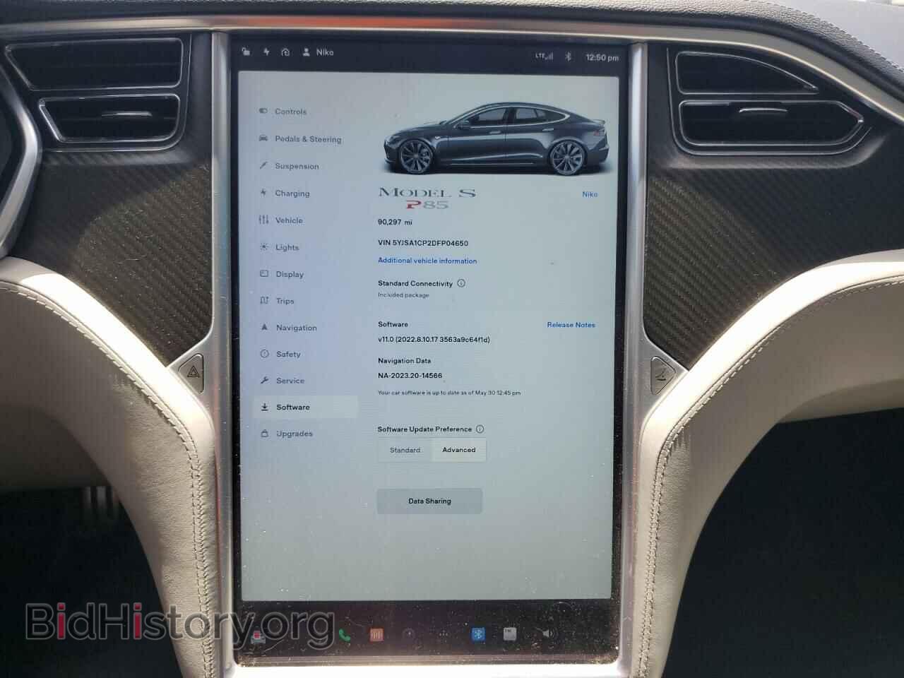 2013 TESLA MODEL S - VIN: 5YJSA1CP2DFP04650 - Фото 9