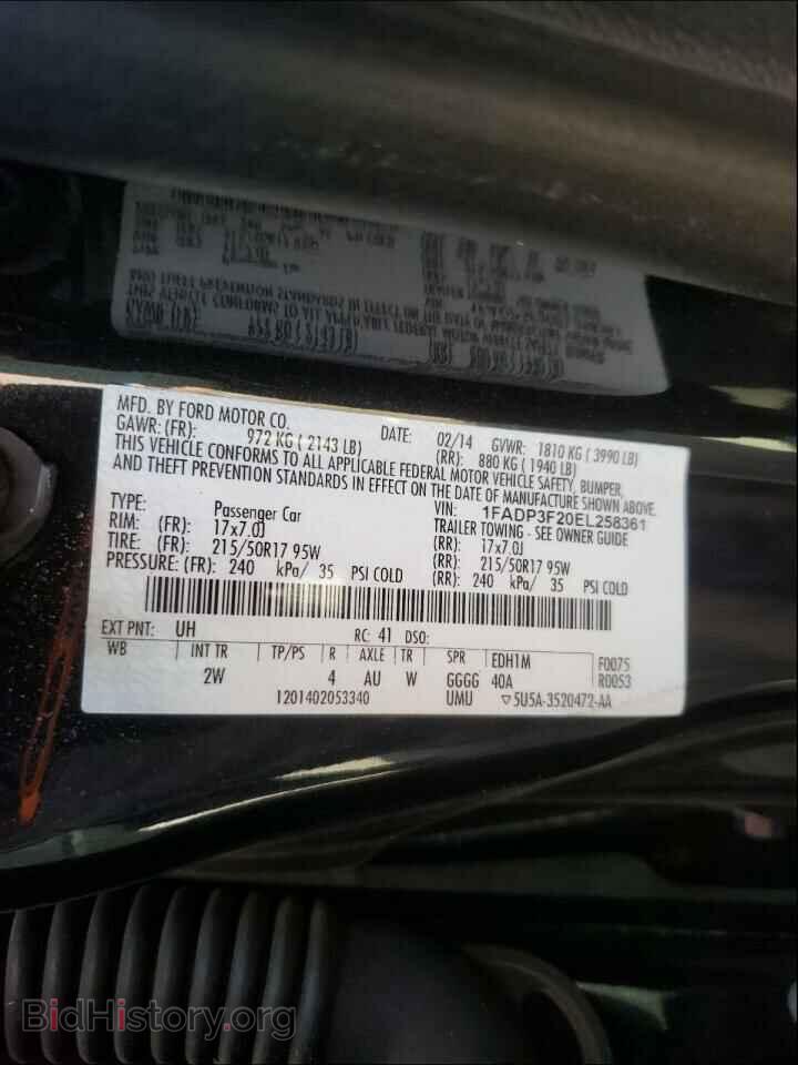 2014 FORD FOCUS - VIN: 1FADP3F20EL258361 - Photo 10