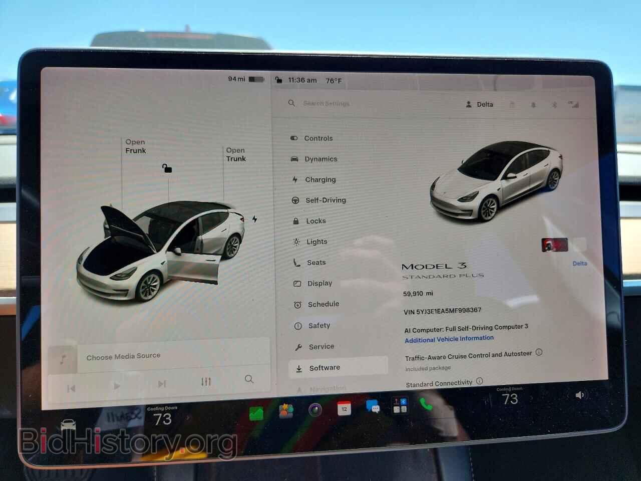 2021 TESLA MODEL 3 - VIN: 5YJ3E1EA5MF998367 - Photo 9