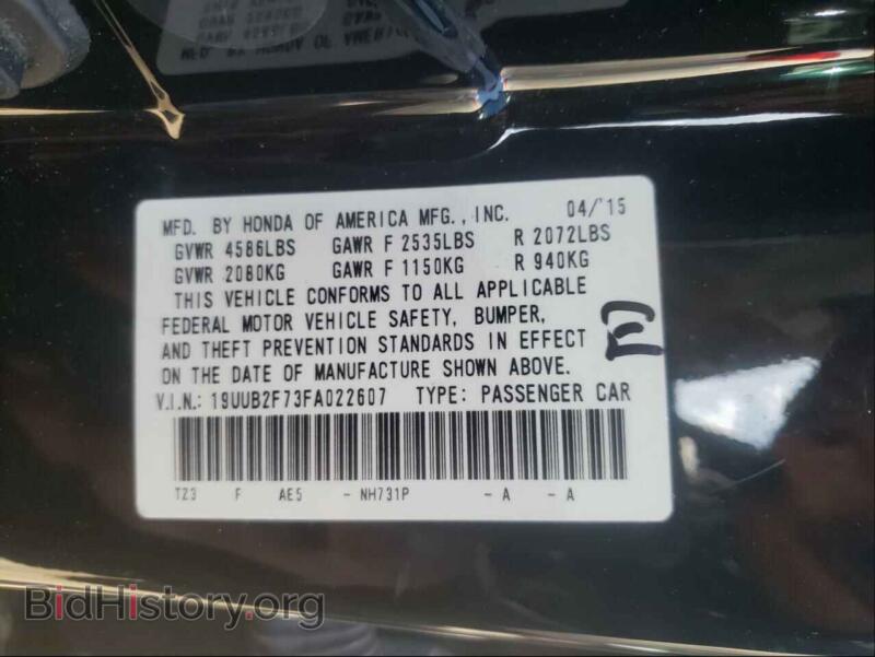 2015 Acura TLX (VIN 19UUB2F73FA022607) — photo 10 of 10