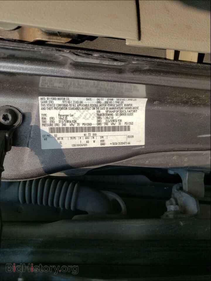 2012 FORD FOCUS - VIN: 1FAHP3F22CL147387 - Фото 10