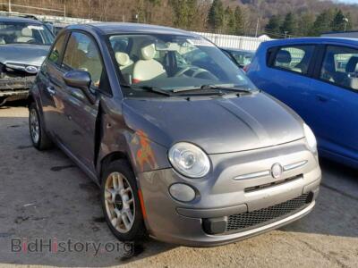 2012 Fiat 500 500 POP, gray — VIN 3C3CFFAR0CT112191, Copart
