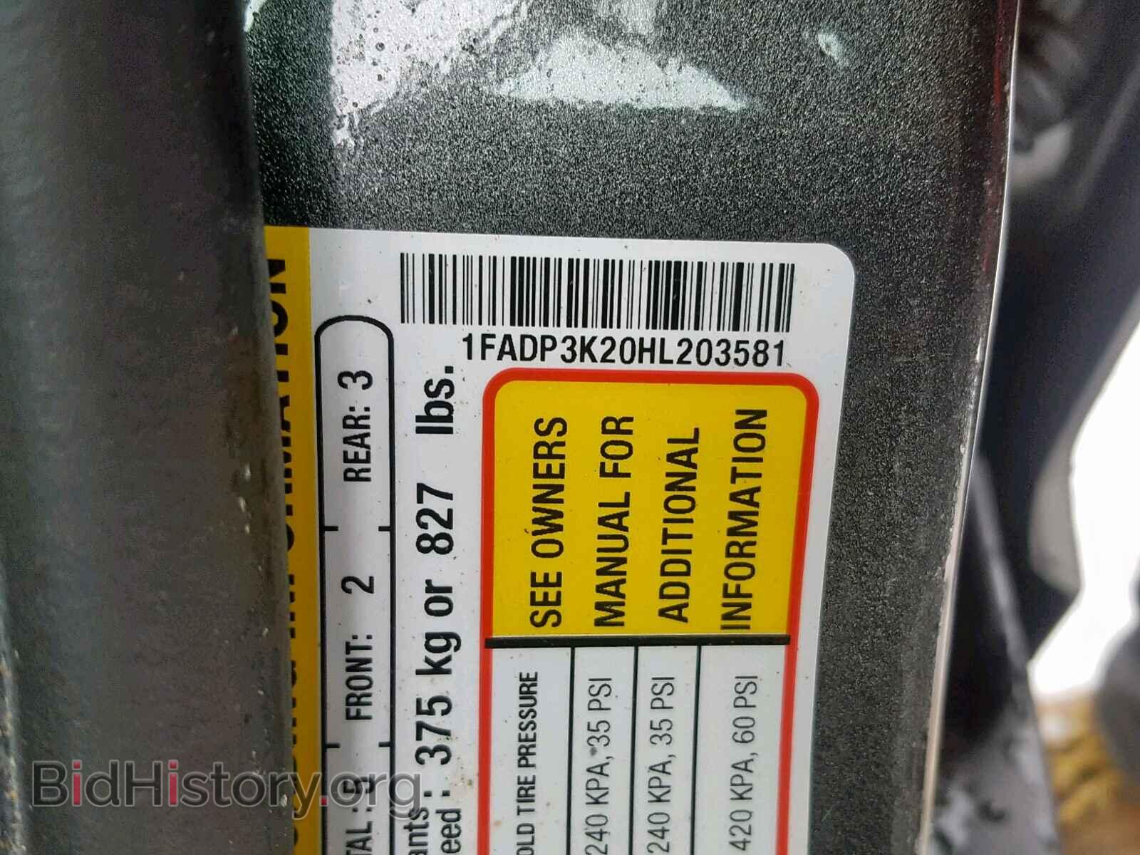 2017 FORD FOCUS - VIN: 1FADP3K20HL203581 - Photo 10