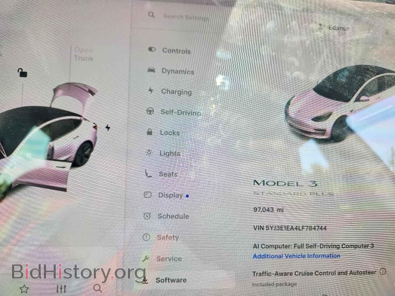 2020 TESLA MODEL 3 - VIN: 5YJ3E1EA4LF784744 - Photo 9