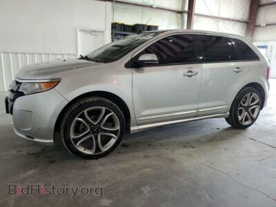 2014 Ford EDGE Sport, silver — VIN 2FMDK4AK3EBA40951, Copart