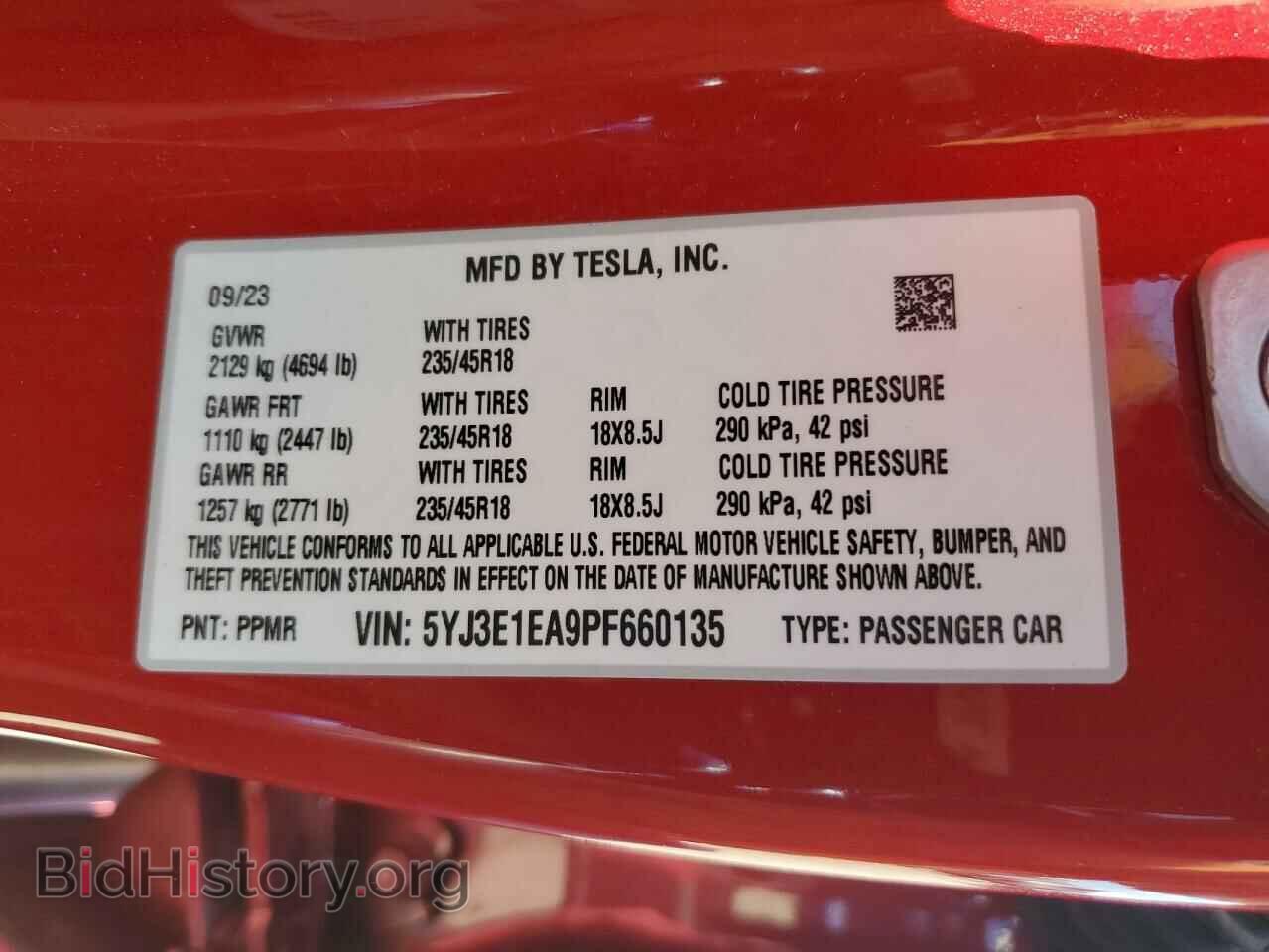 2023 TESLA MODEL 3 - VIN: 5YJ3E1EA9PF660135 - Photo 12