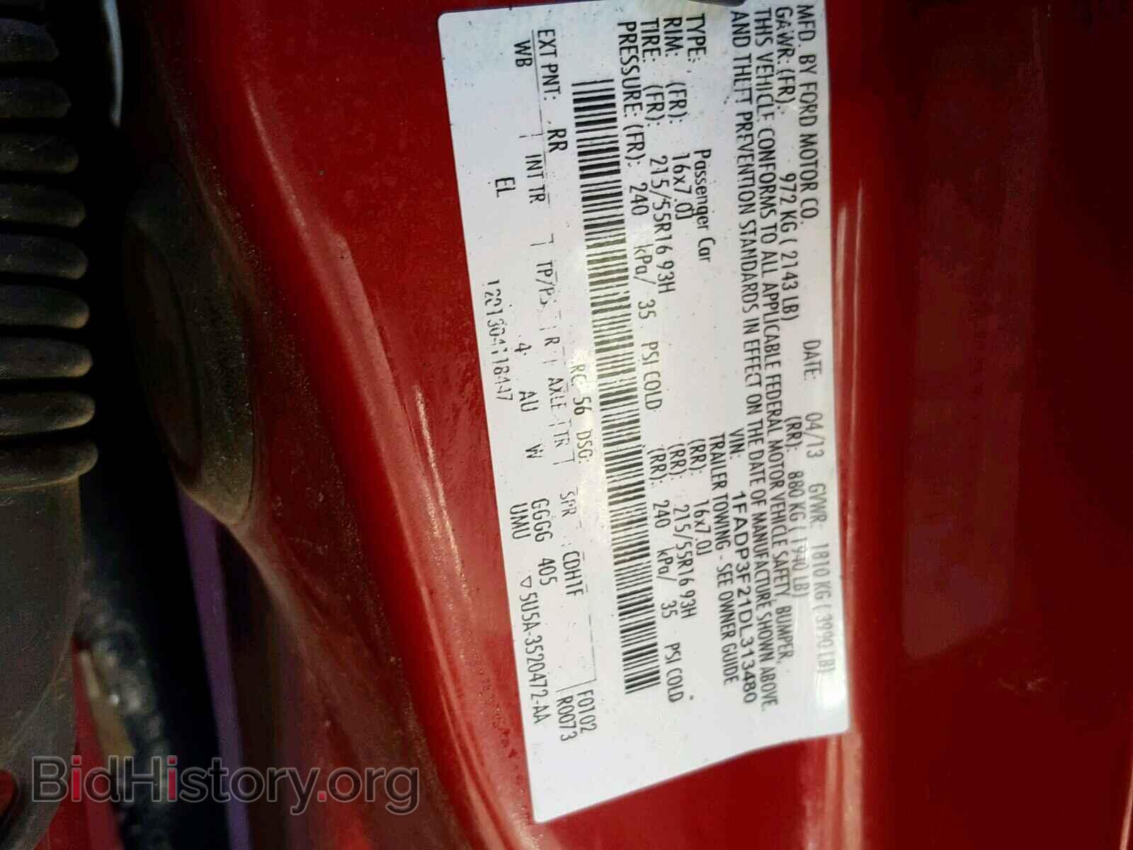 2013 FORD FOCUS - VIN: 1FADP3F21DL313480 - Фото 10