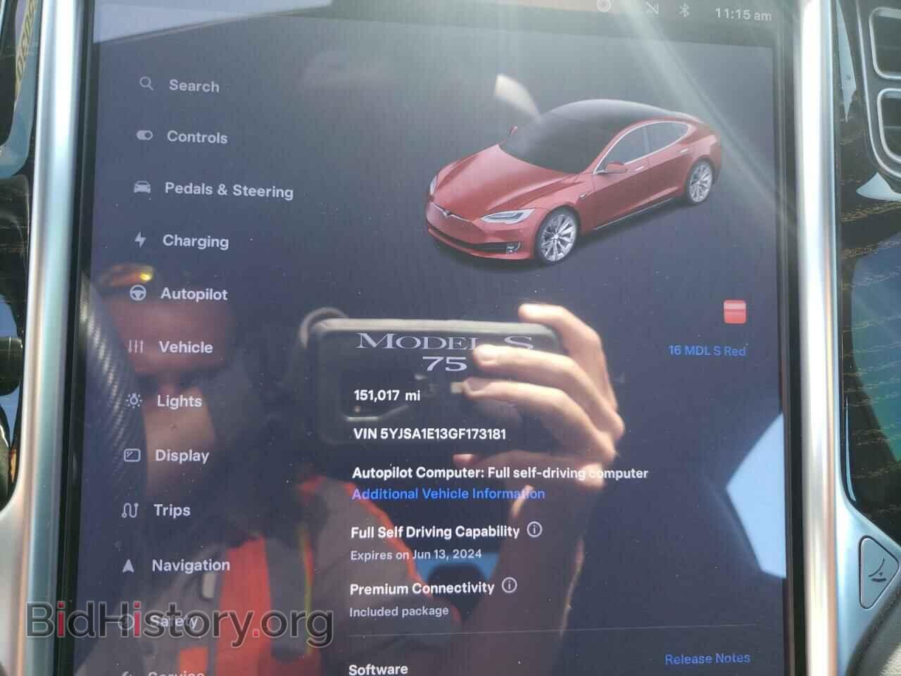 2016 TESLA MODEL S - VIN: 5YJSA1E13GF173181 - Photo 9