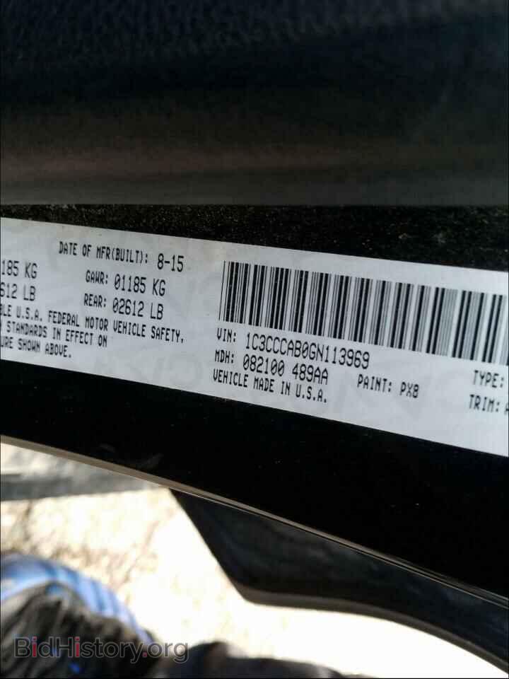 2016 CHRYSLER 200 - VIN: 1C3CCCAB0GN113969 - Фото 10