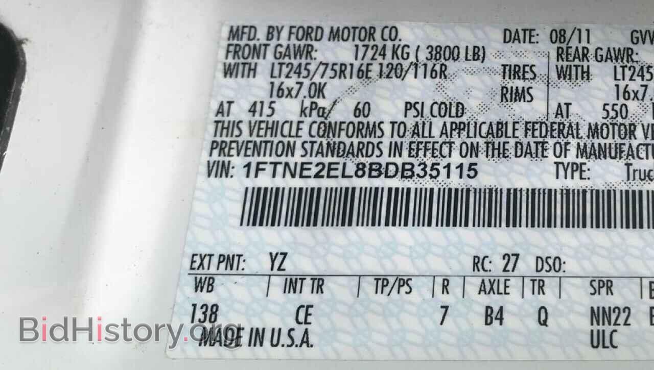 2011 FORD ECONOLINE - VIN: 1FTNE2EL8BDB35115 - Photo 10