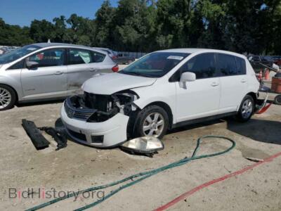 2007 Nissan VERSA S, white — VIN 3N1BC13EX7L455838, Copart