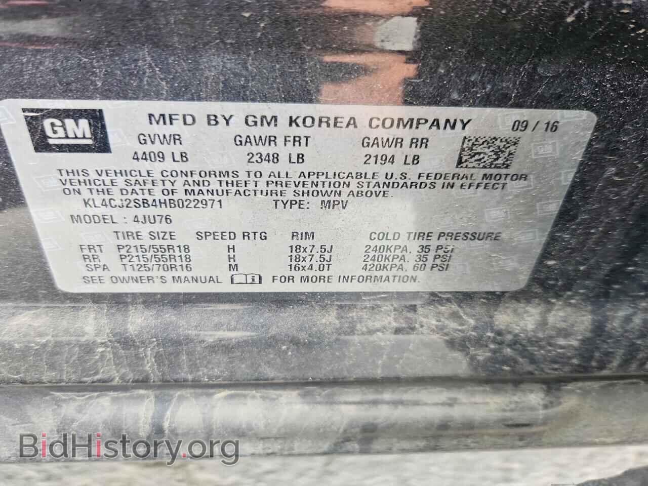 2017 BUICK ENCORE - VIN: KL4CJ2SB4HB022971 - Фото 14