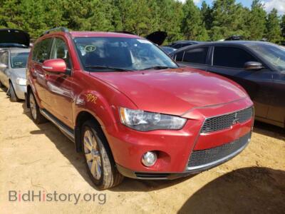 2012 Mitsubishi OUTLANDER, burgundy — VIN JA4JT3AW2CU004090, Copart