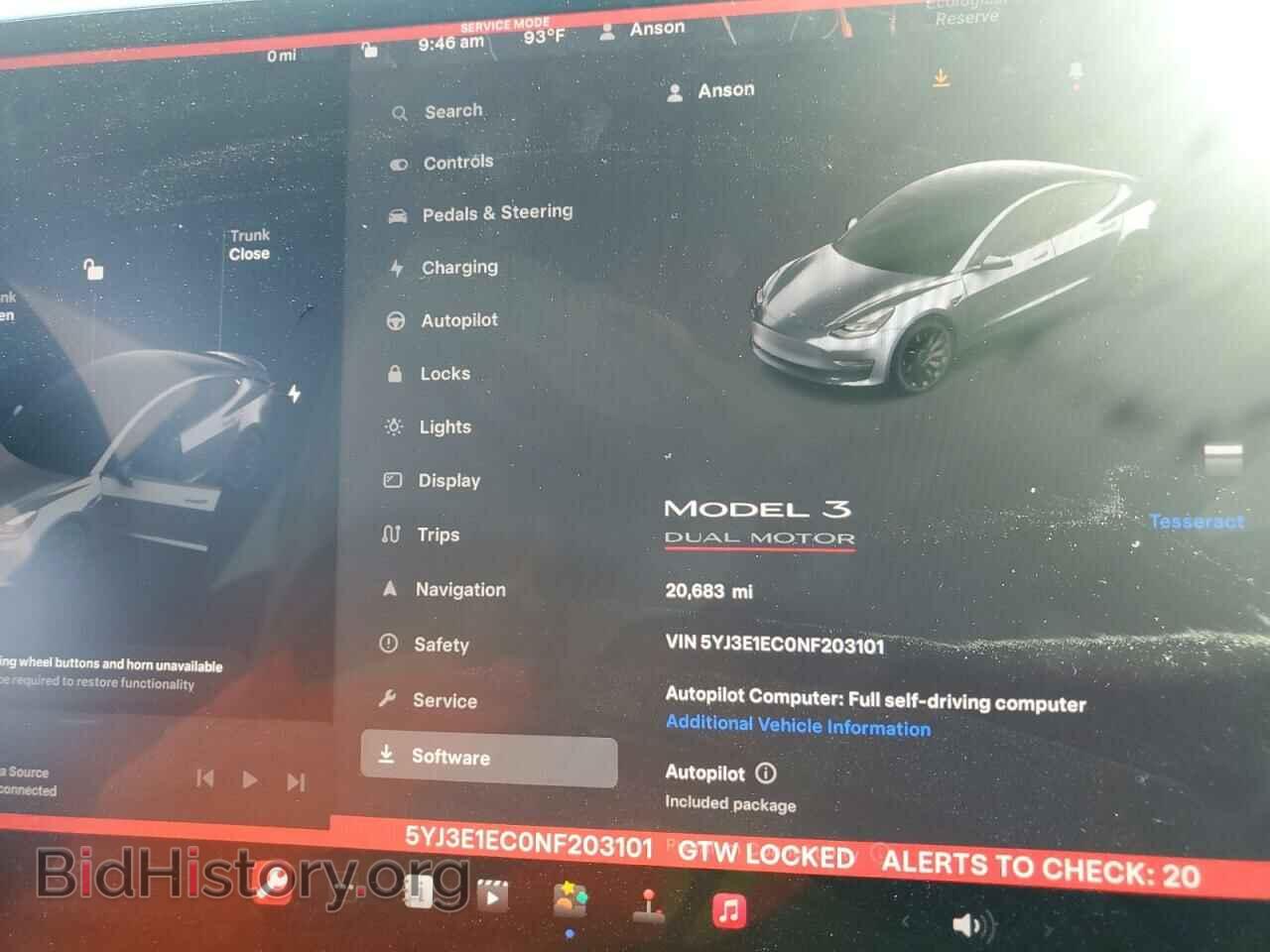2022 TESLA MODEL 3 - VIN: 5YJ3E1EC0NF203101 - Photo 9