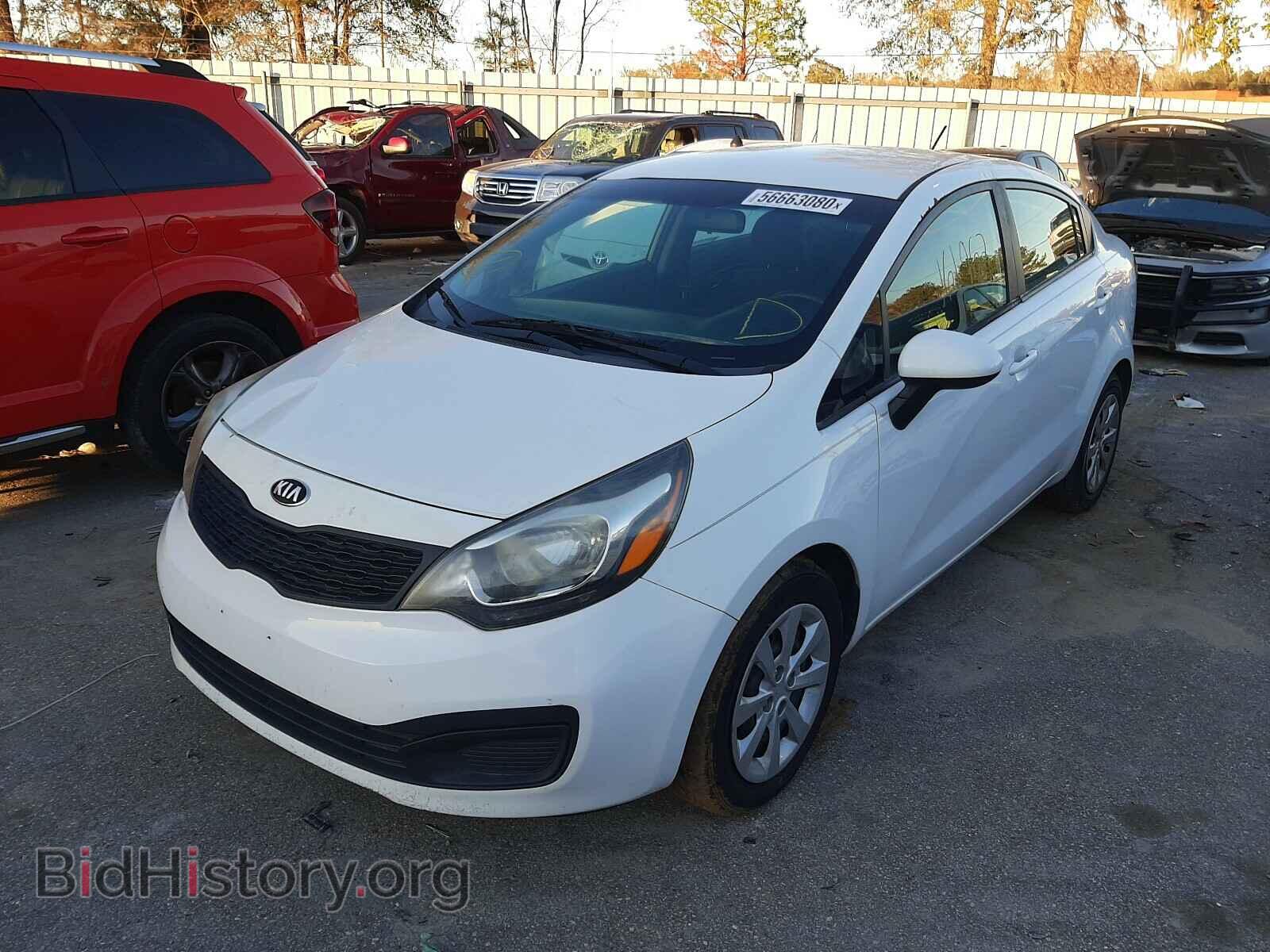 2013 KIA RIO - VIN: KNADM4A34D6161232 - Фото 2
