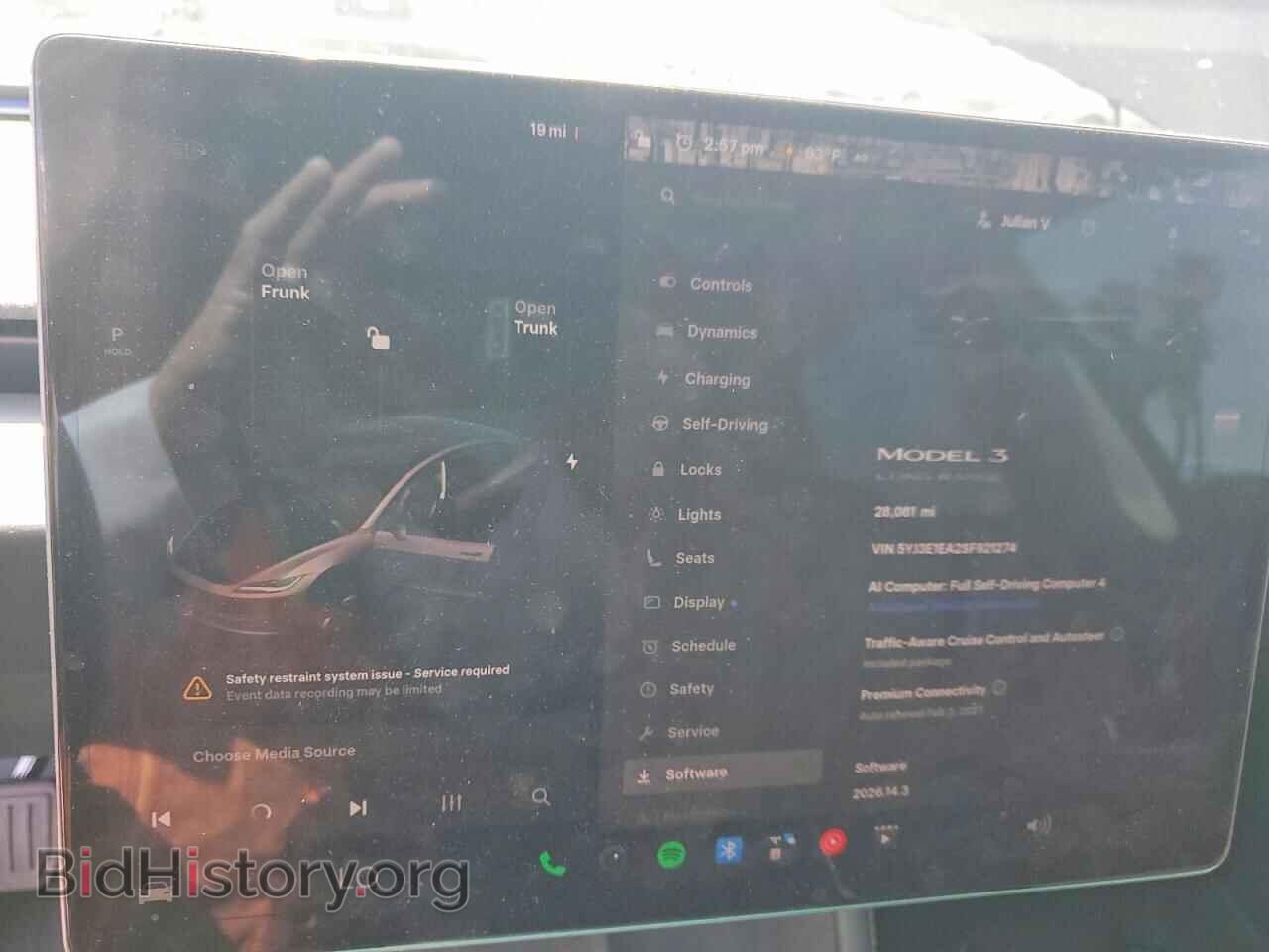 2025 TESLA MODEL 3 - VIN: 5YJ3E1EA2SF921274 - Photo 9