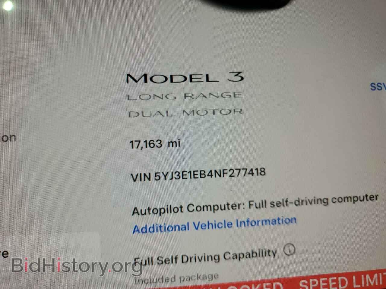 2022 TESLA MODEL 3 - VIN: 5YJ3E1EB4NF277418 - Фото 9