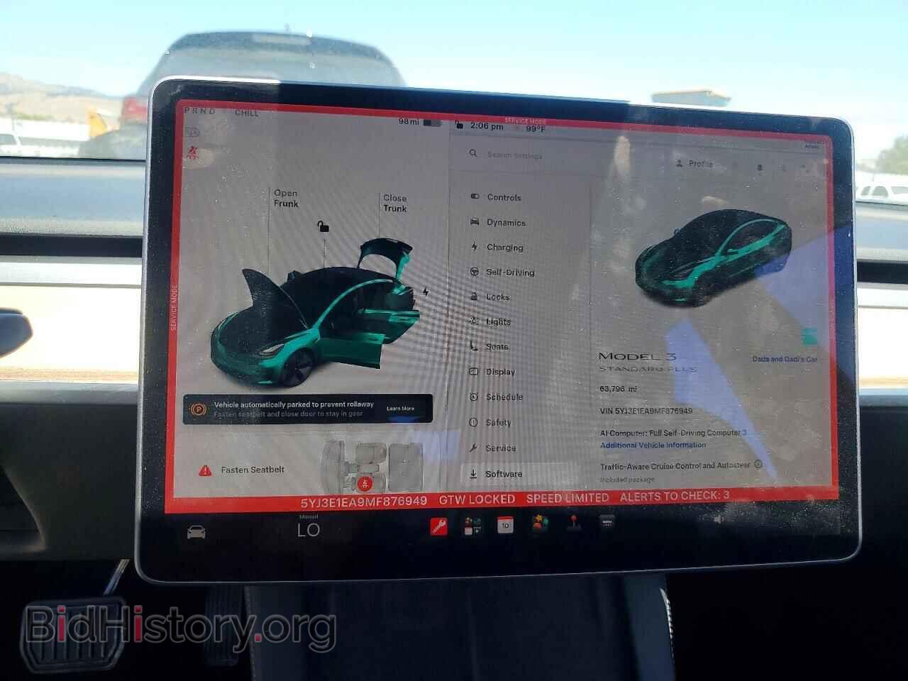 2021 TESLA MODEL 3 - VIN: 5YJ3E1EA9MF876949 - Photo 9