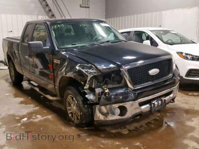 2007 Ford F150, черный — VIN 1FTPX14VX7FA71543, Copart