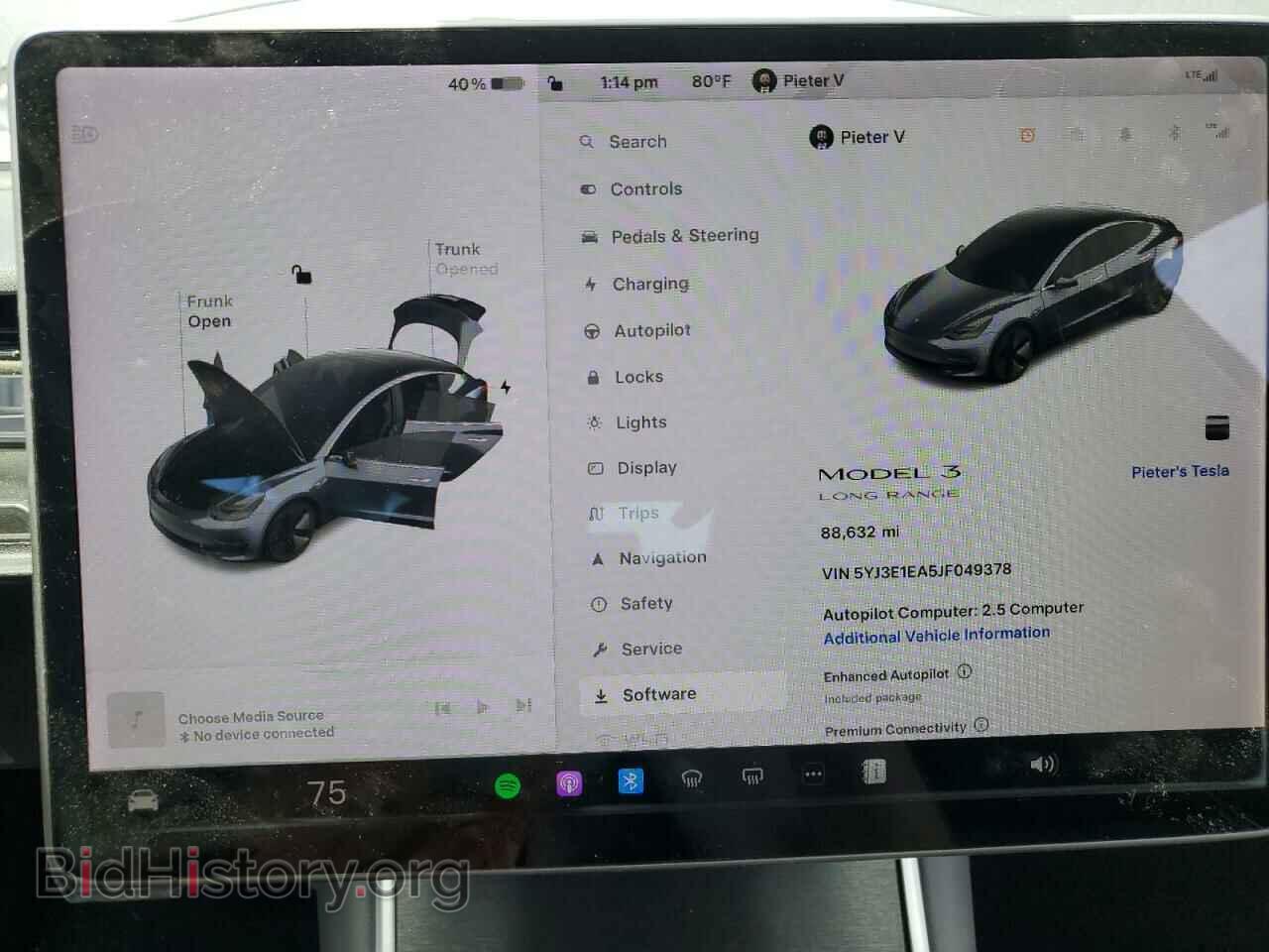 2018 TESLA MODEL 3 - VIN: 5YJ3E1EA5JF049378 - Фото 9