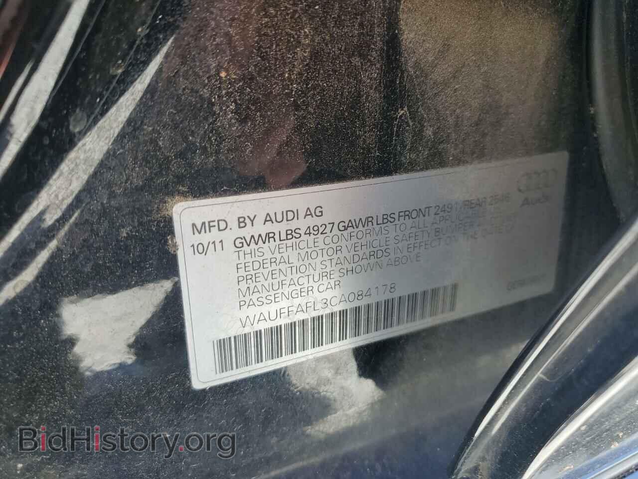 2012 AUDI A4 - VIN: WAUFFAFL3CA084178 - Photo 12