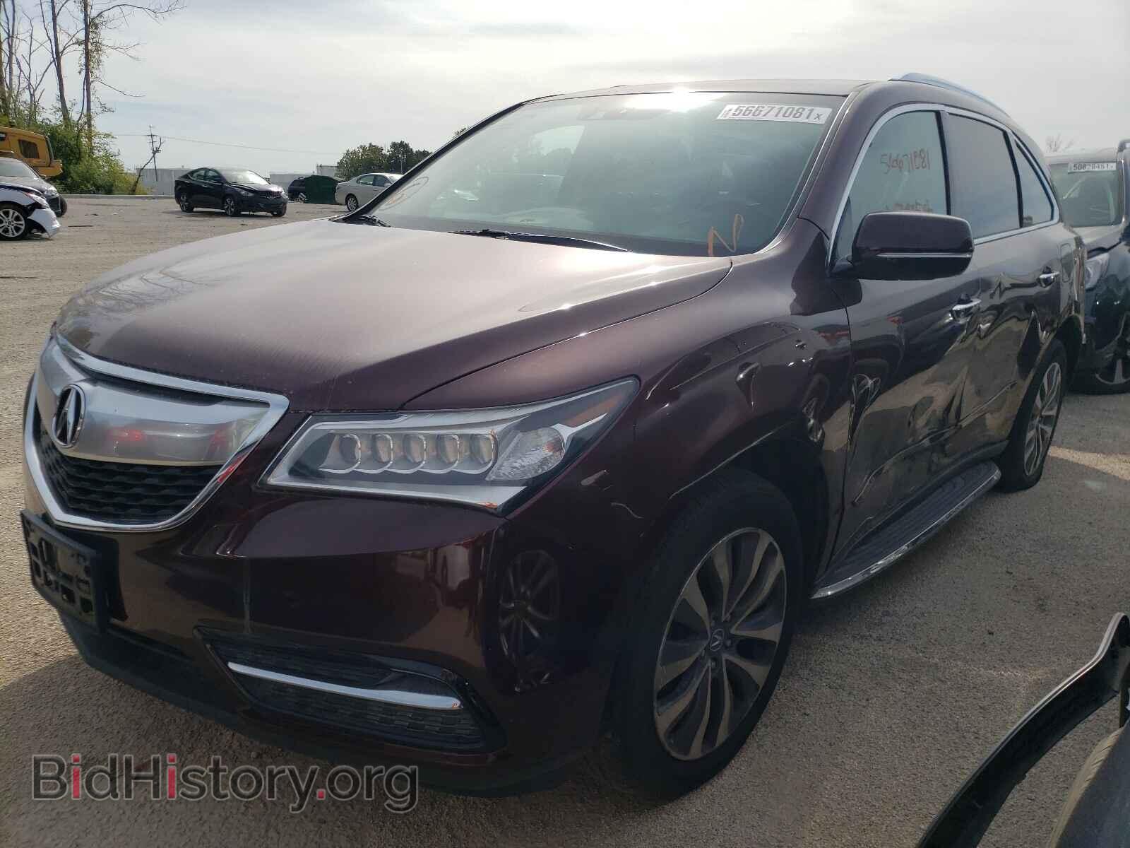 2014 ACURA MDX - VIN: 5FRYD4H44EB007210 - Фото 2