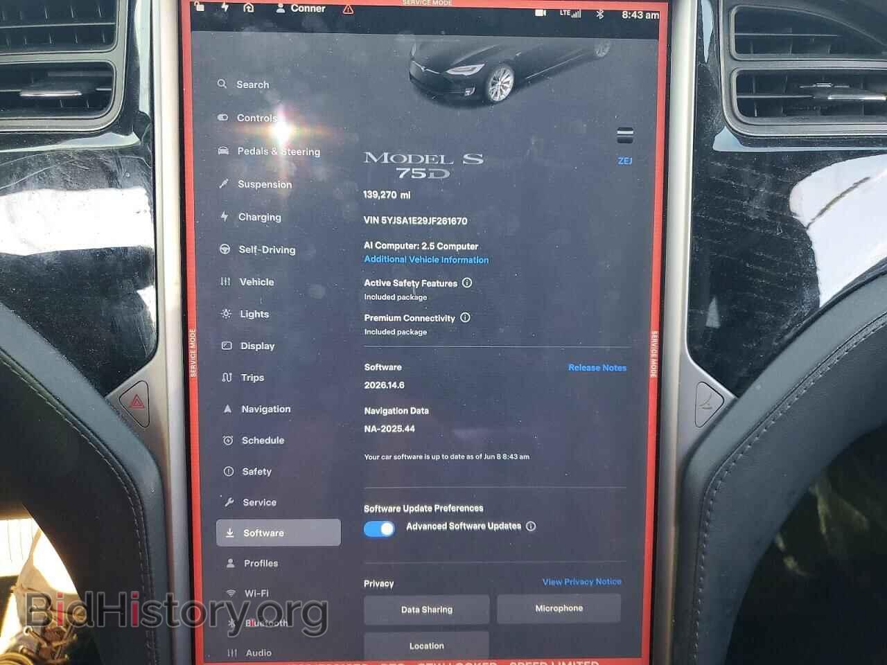 2018 TESLA MODEL S - VIN: 5YJSA1E29JF261670 - Фото 9