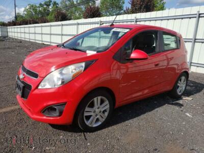 2014 Chevrolet SPARK LS, red — VIN KL8CB6S96EC440972, Copart