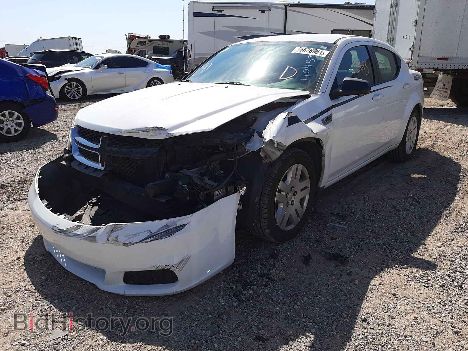 2012 DODGE AVENGER - VIN: 1C3CDZAB2CN110453 - Фото 2