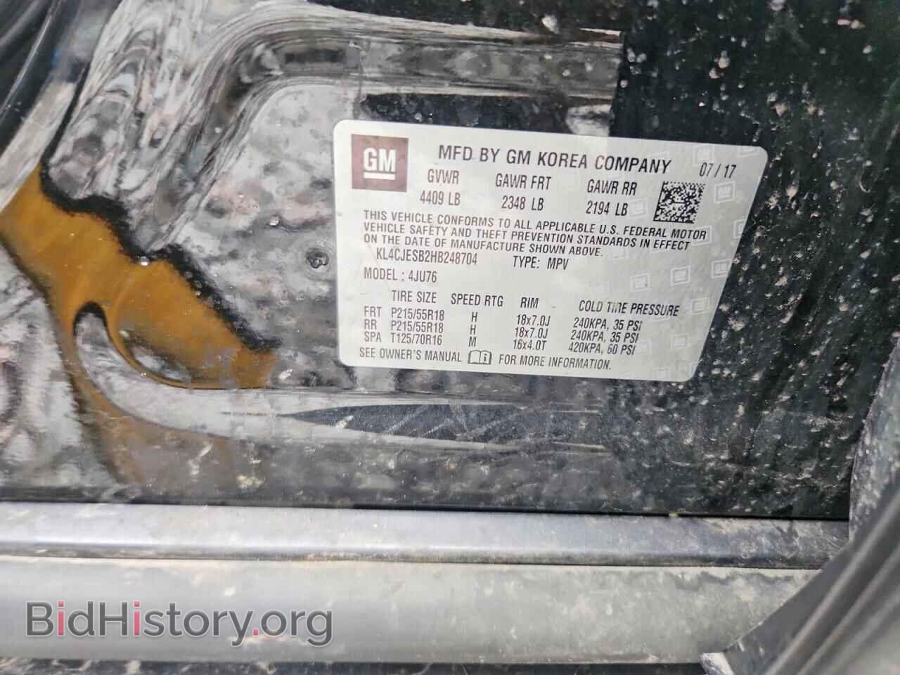 2017 BUICK ENCORE - VIN: KL4CJESB2HB248704 - Photo 14