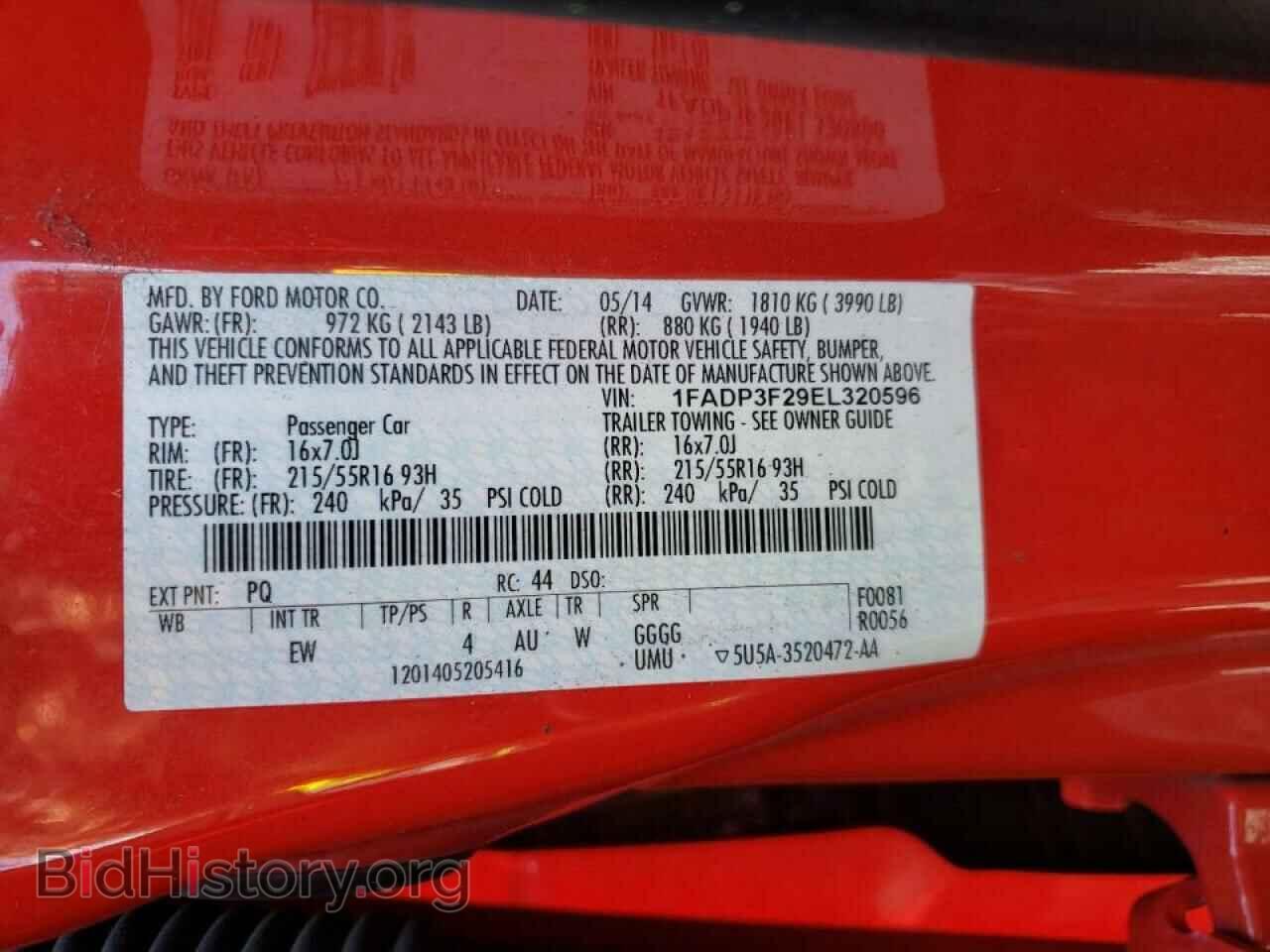 2014 FORD FOCUS - VIN: 1FADP3F29EL320596 - Photo 10