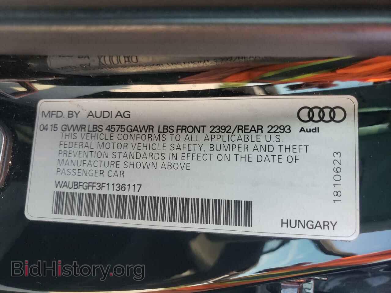 2015 AUDI A3 - VIN: WAUBFGFF3F1136117 - Photo 10