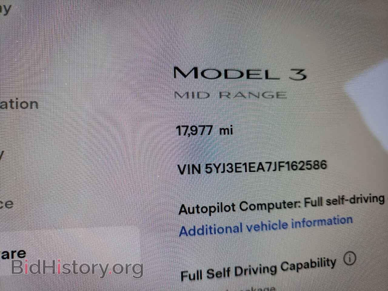 2018 TESLA MODEL 3 - VIN: 5YJ3E1EA7JF162586 - Photo 8