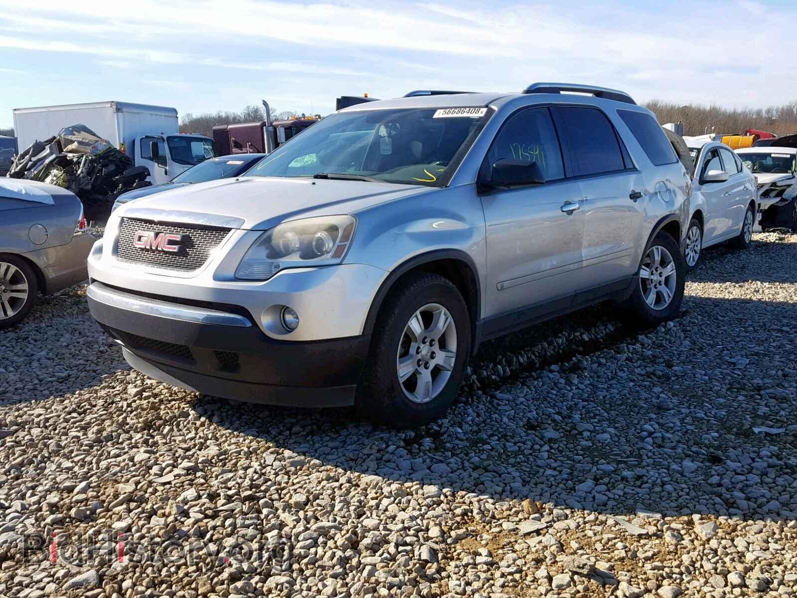 2009 GMC ACADIA SLE - VIN: 1GKER13D99J166593 - Фото 2