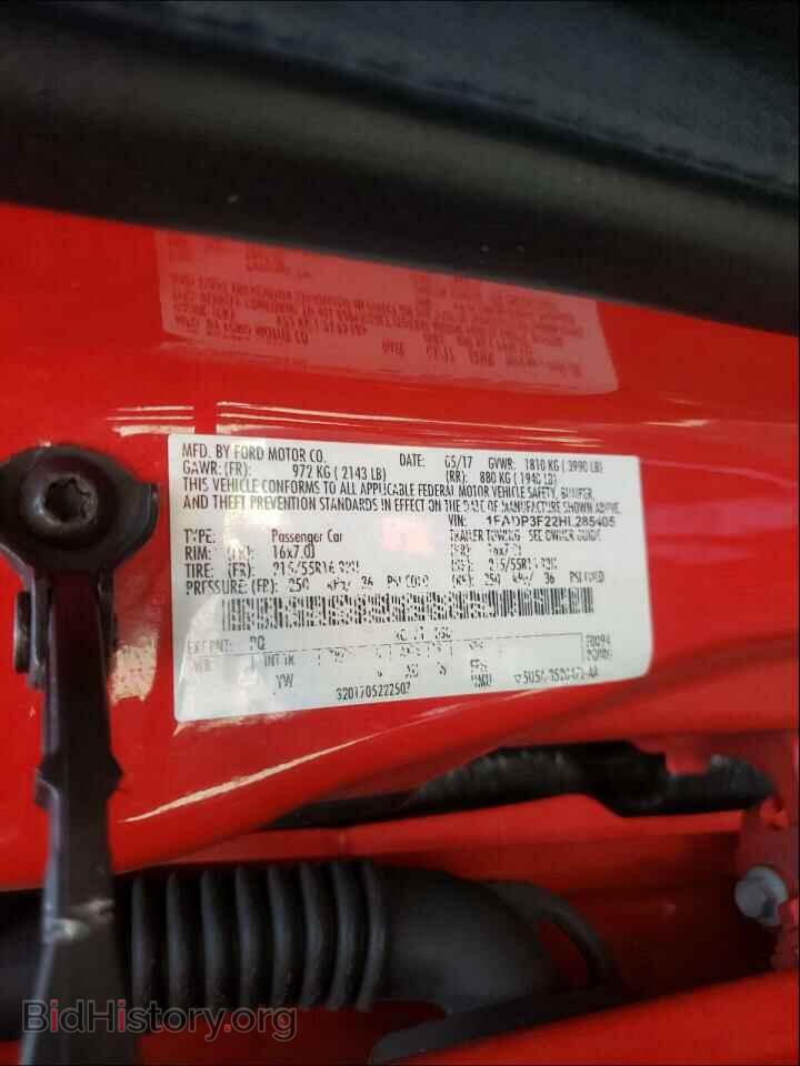 2017 FORD FOCUS - VIN: 1FADP3F22HL285405 - Photo 10