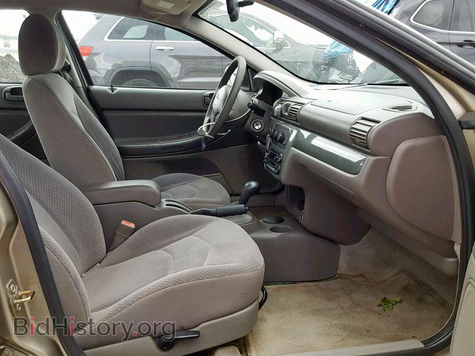 2004 CHRYSLER SEBRING - VIN: 1C3EL56R54N328804 - Фото 5