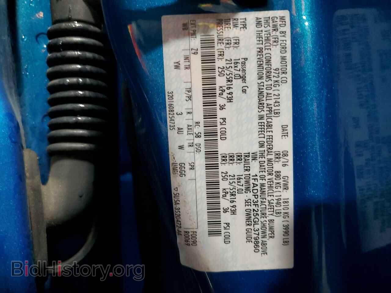 2016 FORD FOCUS - VIN: 1FADP3F25GL379860 - Фото 13