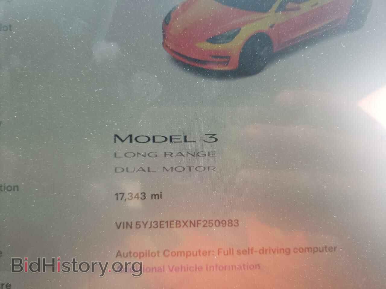 2022 TESLA MODEL 3 - VIN: 5YJ3E1EBXNF250983 - Фото 9