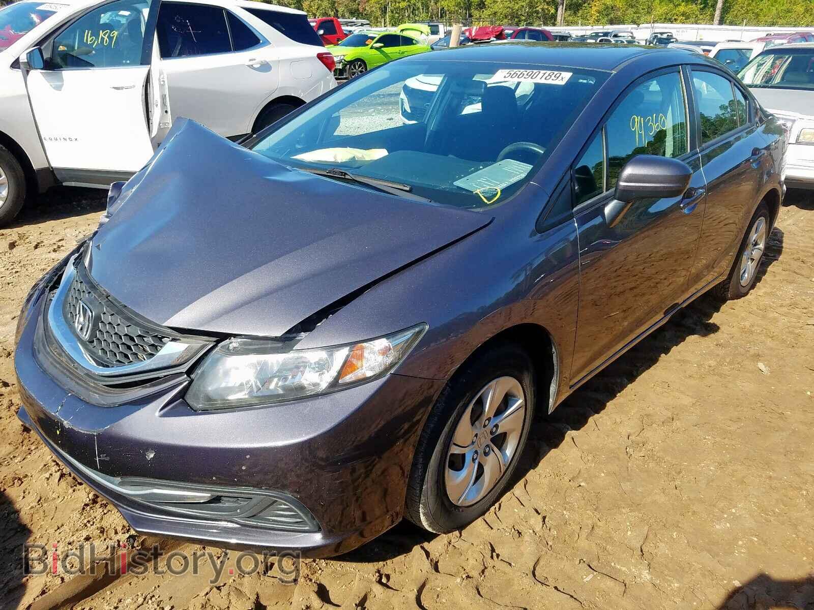 2014 HONDA CIVIC LX - VIN: 19XFB2F59EE042023 - Фото 2