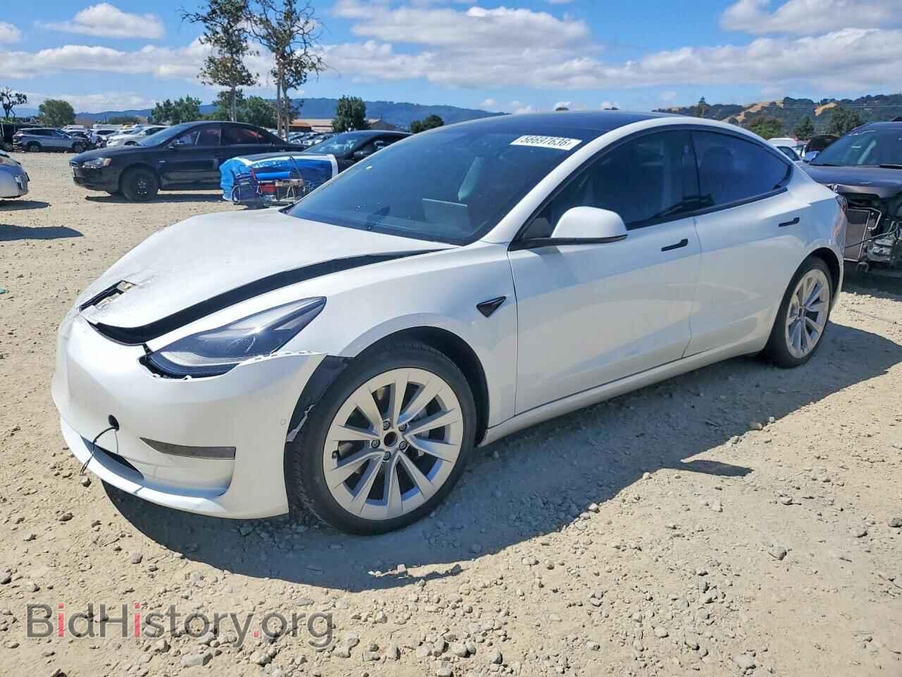 Photo 5YJ3E1EA7MF077574 - TESLA MODEL 3 2021