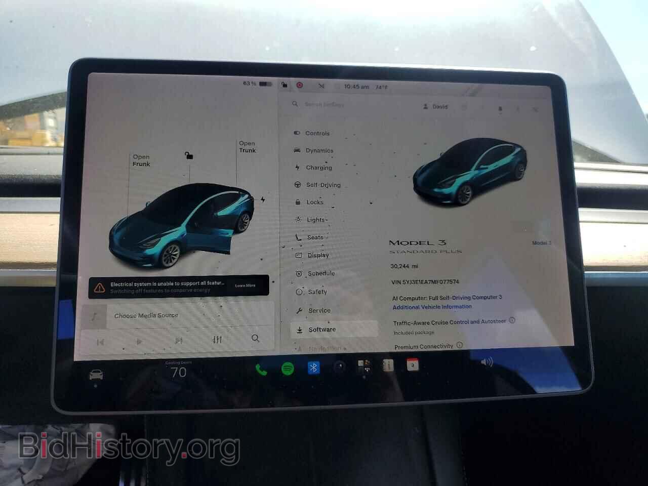 2021 TESLA MODEL 3 - VIN: 5YJ3E1EA7MF077574 - Photo 9