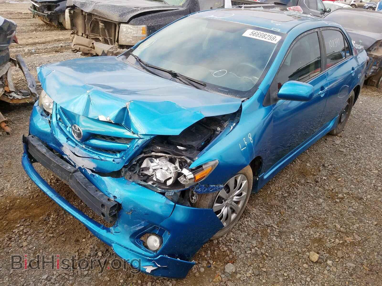 2011 TOYOTA COROLLA BA - VIN: 2T1BU4EEXBC573375 - Фото 2