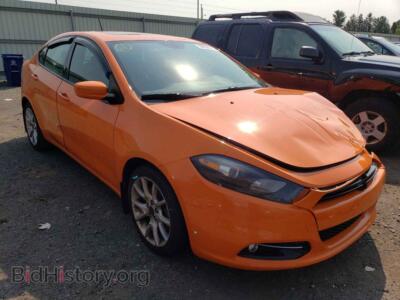 2013 Dodge DART Dart SXT, оранжевый — VIN 1C3CDFBA7DD346723, Copart