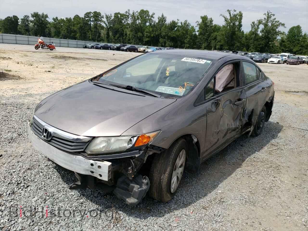 2012 HONDA CIVIC - VIN: 19XFB2F53CE110166 - Фото 2