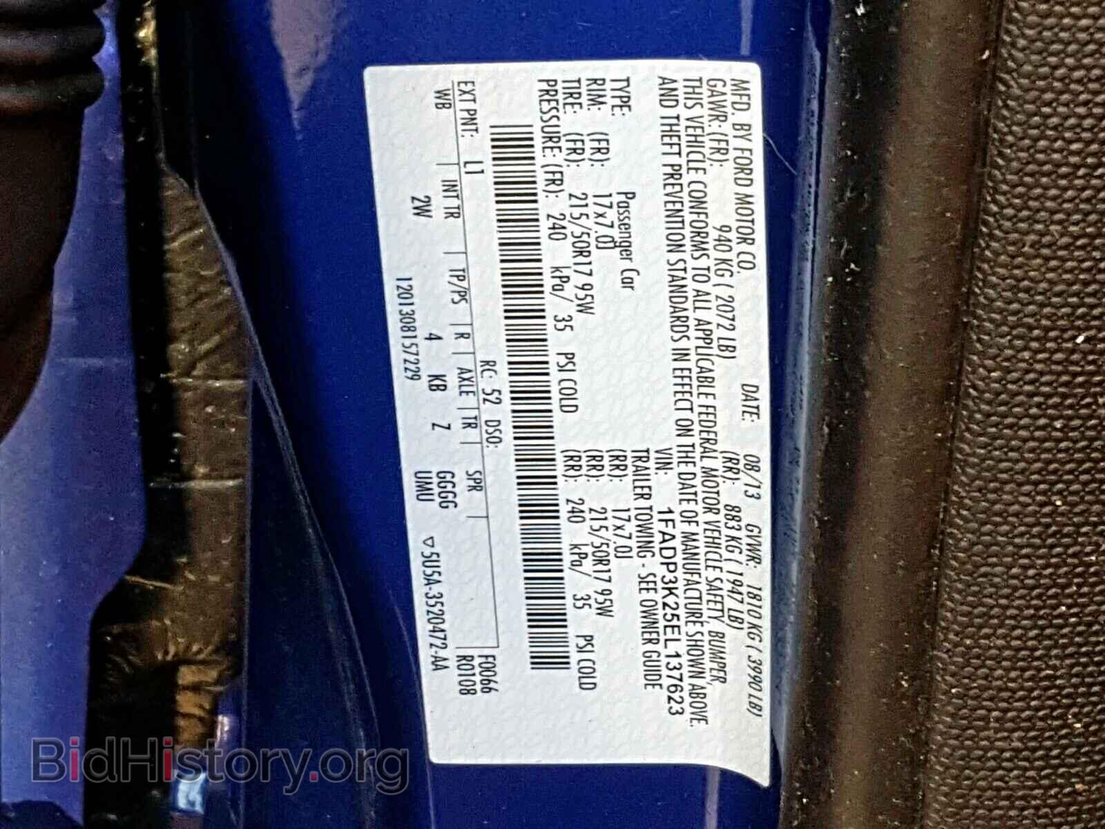 2014 FORD FOCUS - VIN: 1FADP3K25EL137623 - Photo 10