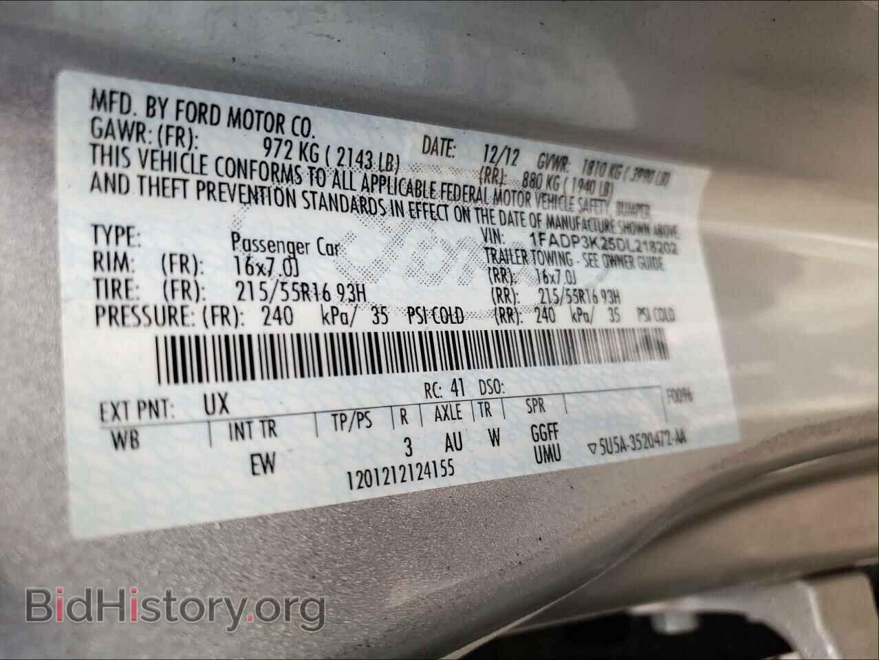 2013 FORD FOCUS - VIN: 1FADP3K25DL218202 - Photo 10