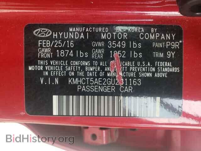 2016 HYUNDAI ACCENT - VIN: KMHCT5AE2GU281163 - Фото 10