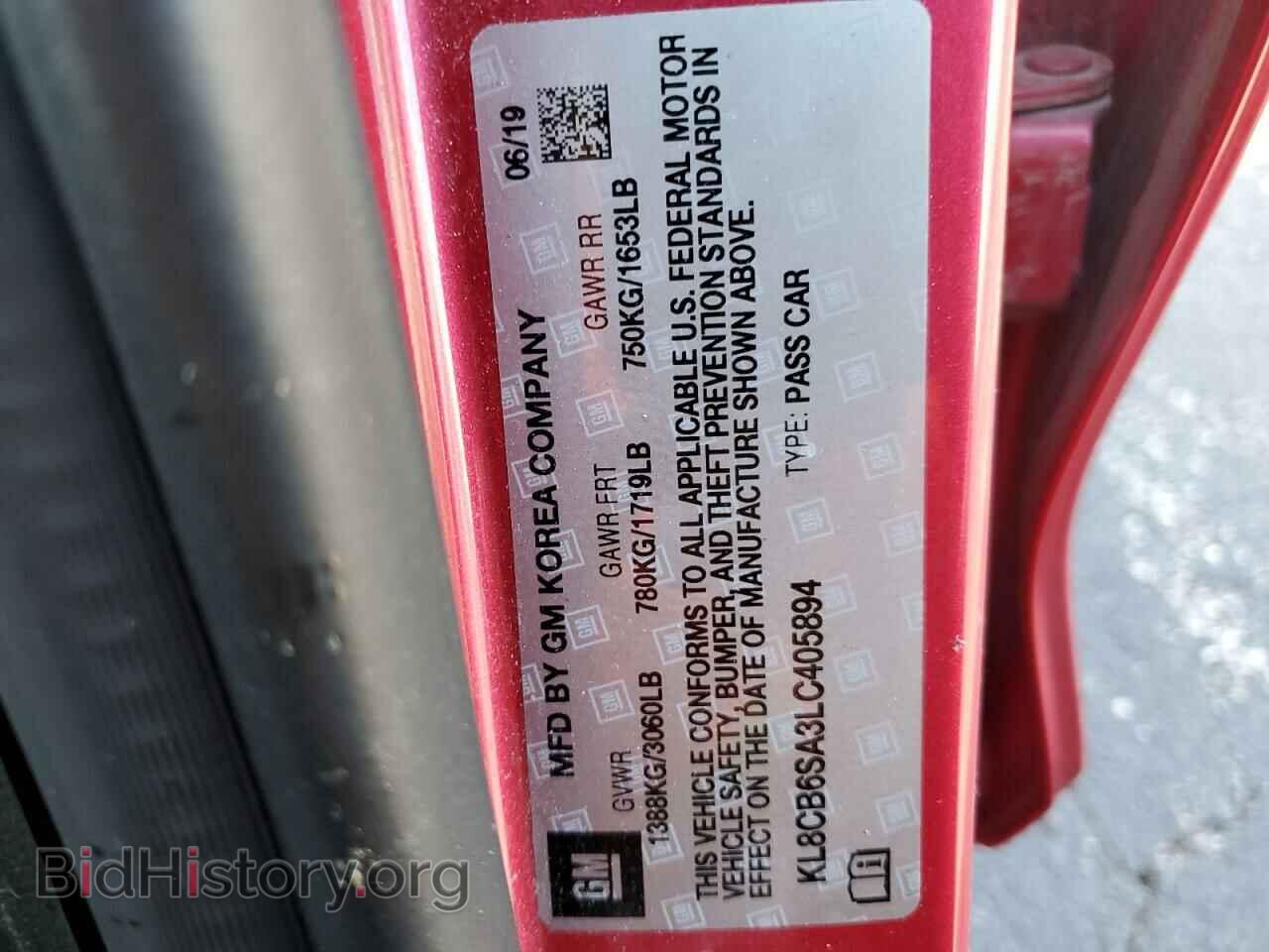 2020 CHEVROLET SPARK - VIN: KL8CB6SA3LC405894 - Фото 10