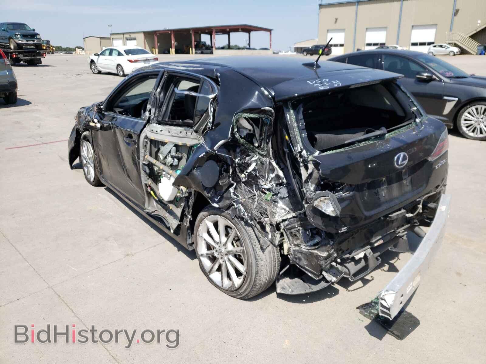 2012 LEXUS CT 200 - VIN: JTHKD5BH8C2118009 - Фото 3