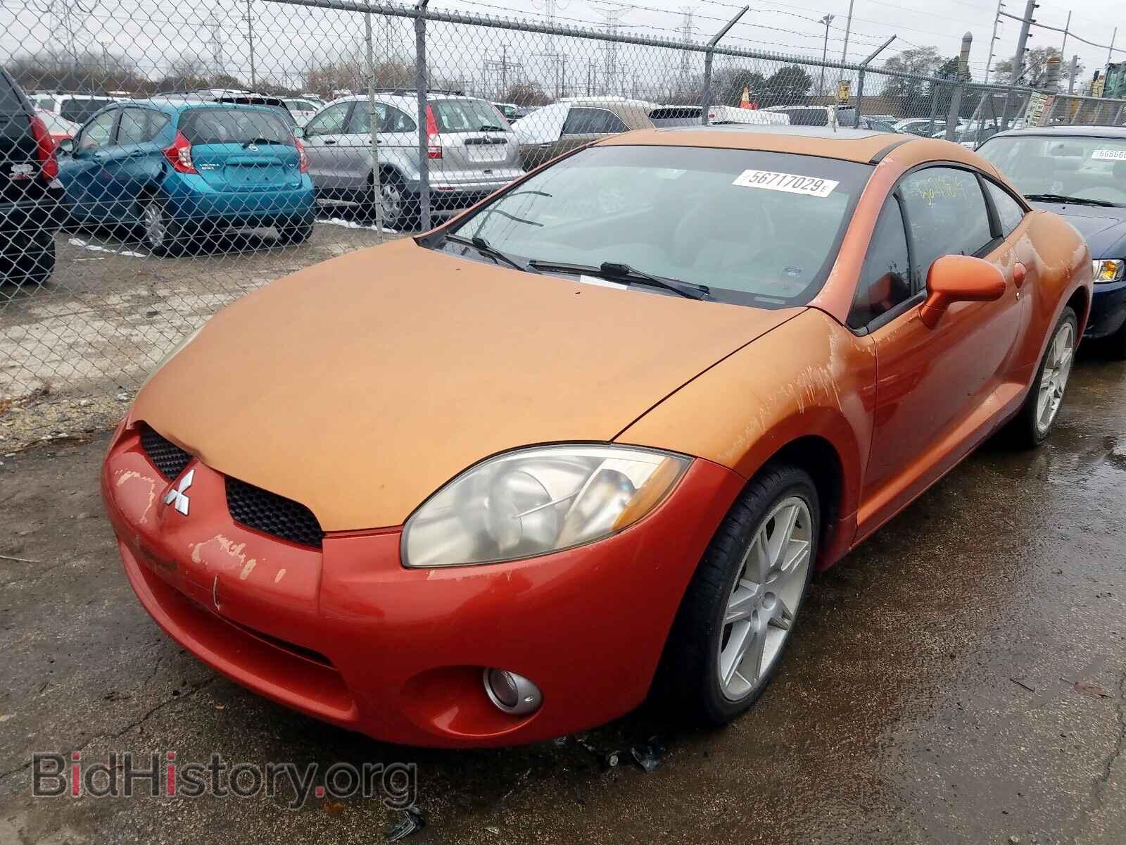 2006 MITSUBISHI ECLIPSE - VIN: 4A3AK34T26E015788 - Фото 2